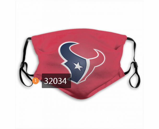 NFL 2020 Houston Texans 136 Dust mask with filter->nfl dust mask->Sports Accessory